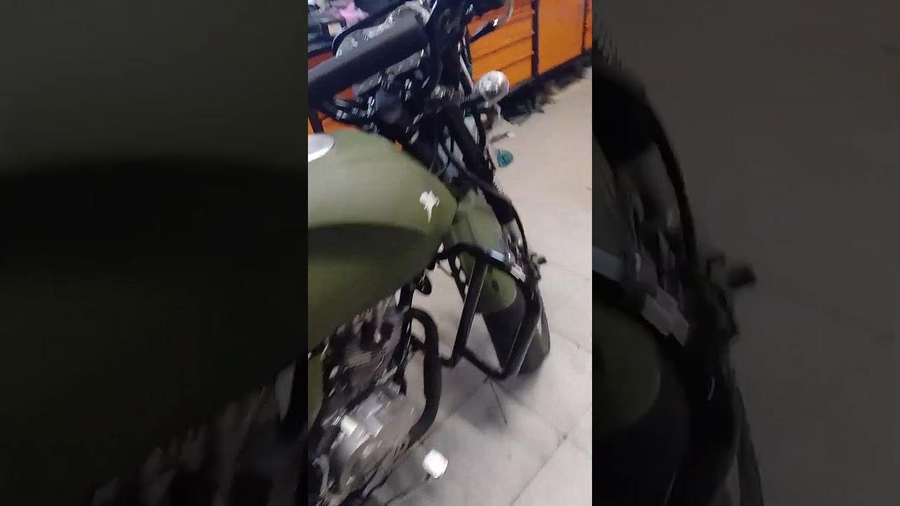 Утренний запуск двигателя мотоцикла перед отправкой клиенту,ROMET  ADV 125