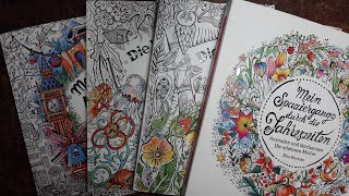Pages I have Coloured so far in Rita Berman Colouring Books