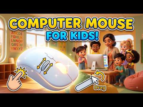 🖱️ What is a Computer Mouse_ _ Learn Mouse Parts & 5 Mouse Actions _ Computer Basics for Kids