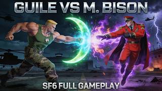 Guile vs M. Bison High Level Gameplay - How to Beat Bison's Pressure (Master Rank)