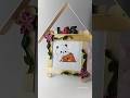 Ice cream sticks Craft | DIY photo frame 🖼️ #diy #craft #photoframe #shorts