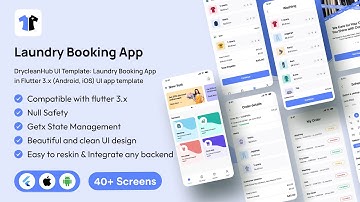 Flutter Laundry UI | On Demand Laundry & Dry Cleaning App