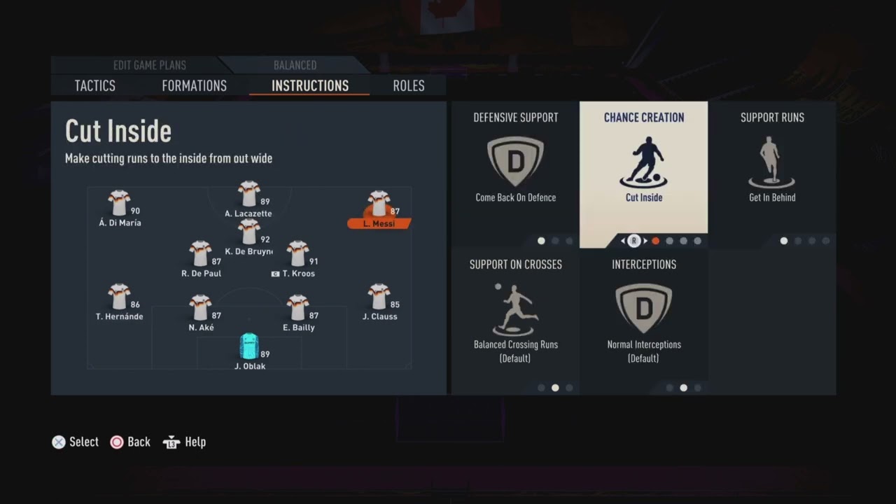 Attacking  formation fifa 23