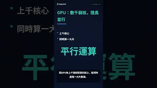 AI 為什麼要用 GPU 不用 CPU?60秒看懂