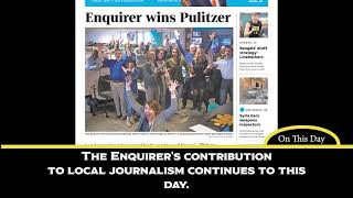 The Cincinnati Enquirer publishes its first issue on April 10, 1841