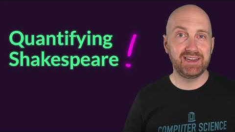 Quantified Shakespeare - Python Tutorial Counts the Frequency of EVERY Letter in the Complete Canon