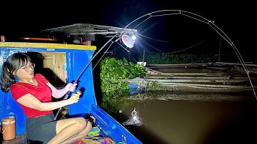 Thử Thách Câu Cá 24H Trên Sông Lớn – Ngày Hay Đêm Mới Dính Thuỷ Qu.ái??