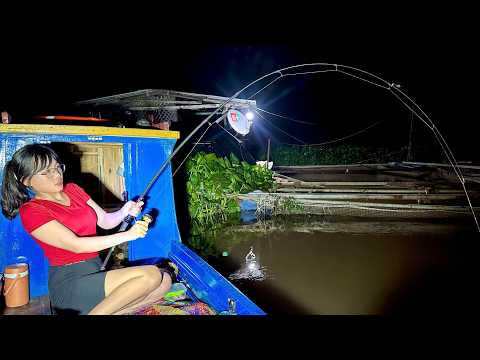 Thử Thách Câu Cá 24H Trên Sông Lớn – Ngày Hay Đêm Mới Dính Thuỷ Qu.ái??