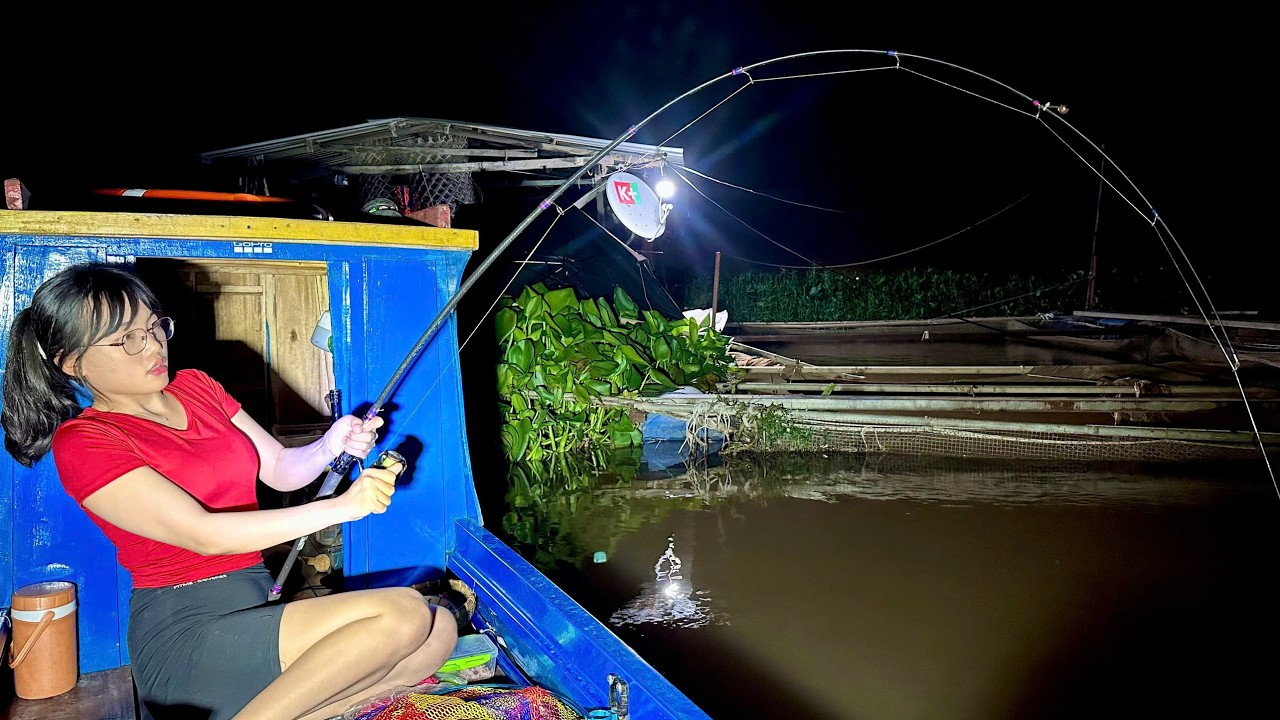 Thử Thách Câu Cá 24H Trên Sông Lớn – Ngày Hay Đêm Mới Dính Thuỷ Qu.ái??