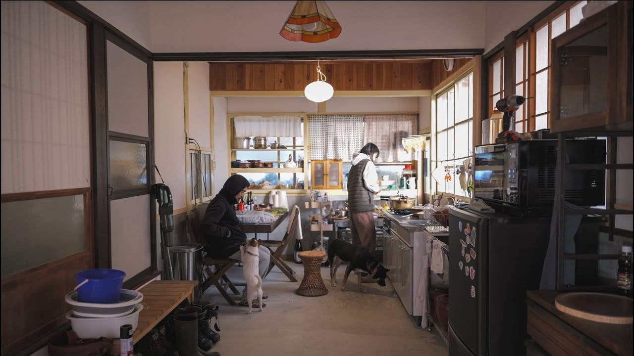 山奥の古民家で田舎暮らし芋煮パーティー