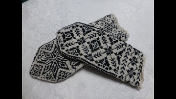 Knit fine norwegian selbu mittens, step 2 increase for the thumb and making thumbhole