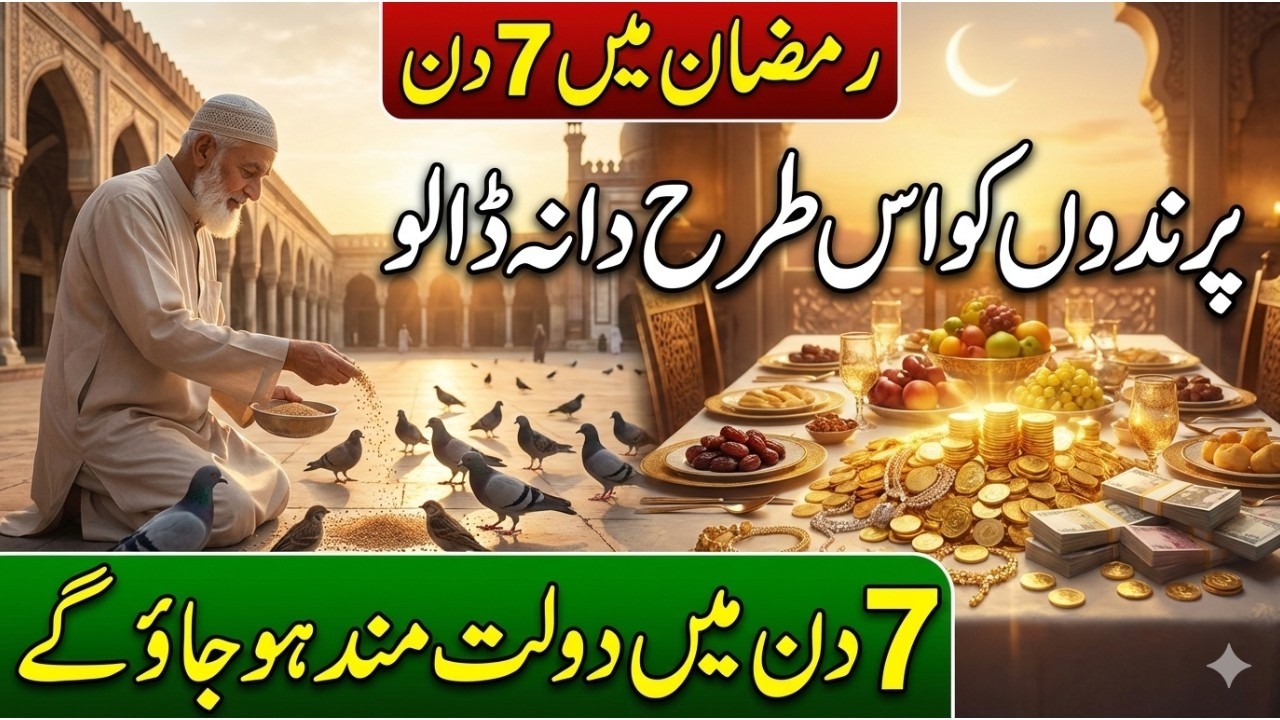 Ramzan Mein 7 Din Parindon Ko Dana Daal Dein 💫| Rizq Mein Hairatangez Barkat
