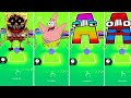 Slendybob 🆚 Patrick Stars 🆚 Alphabet Lore 🆚 Alphabet Lore Crazy Tiles Hop Edm Rush
