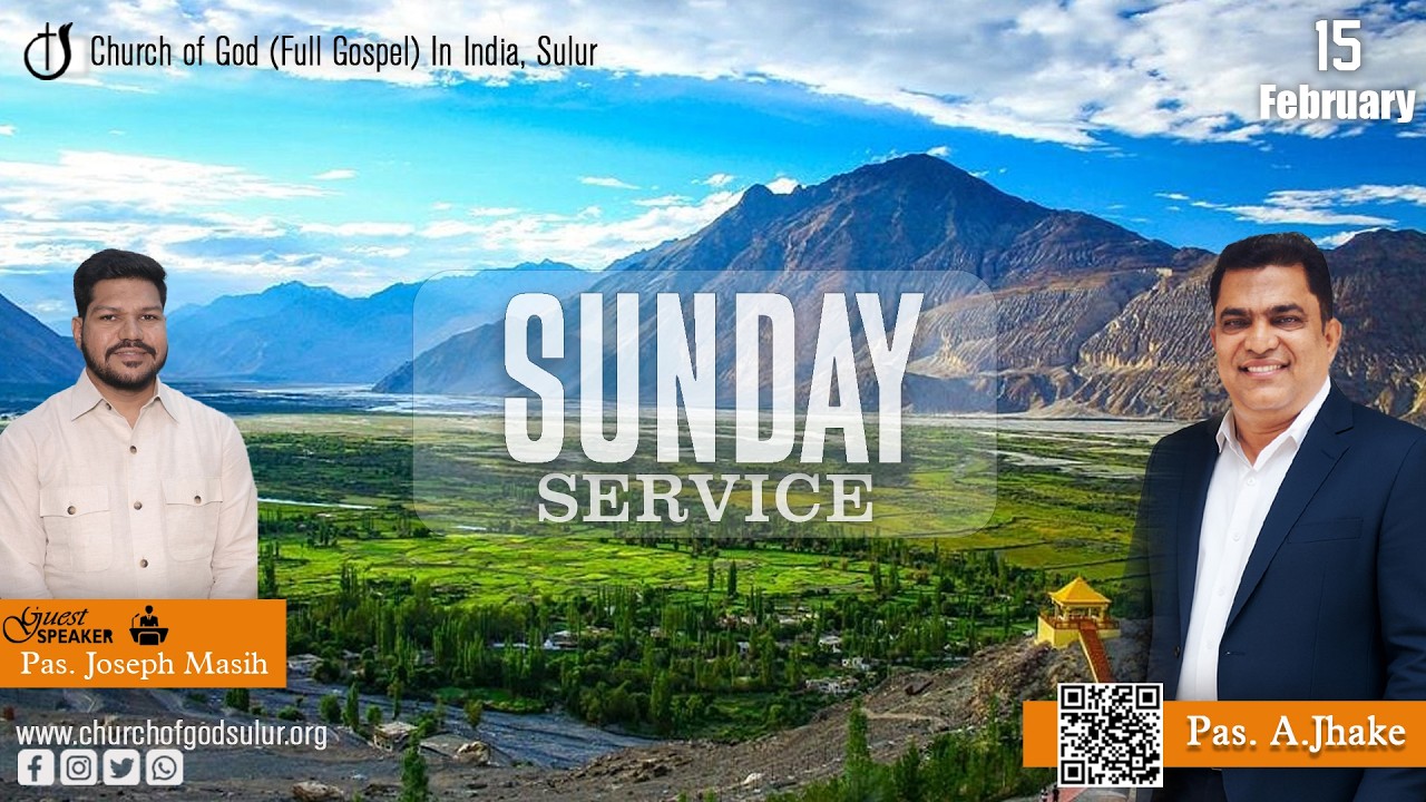 Church of God (Full Gospel) In India, Sulur | Pastor A. Jhake | 15 Feb 2026