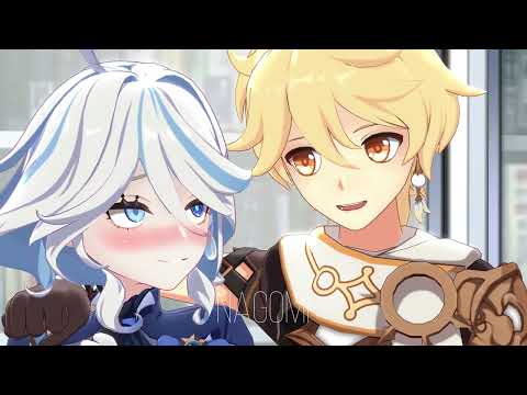Aether flirts with Furina