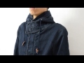 Slick スリック ジョグ デニム M-51型 ショート モッズ コート メンズ アウター タイト ニットデニム ボリューム ネック ミリタリー インディゴ 5165102 mv164