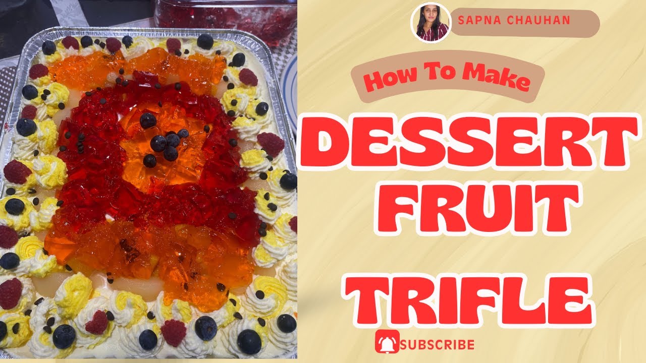 Easy Fruit Trifle Dessert | Creamy & Delicious No Bake Recipe🍰