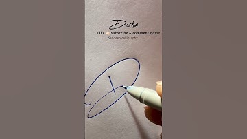 Best signature style for Disha name/ stylish signature #signature #disha #namesignature #shorts