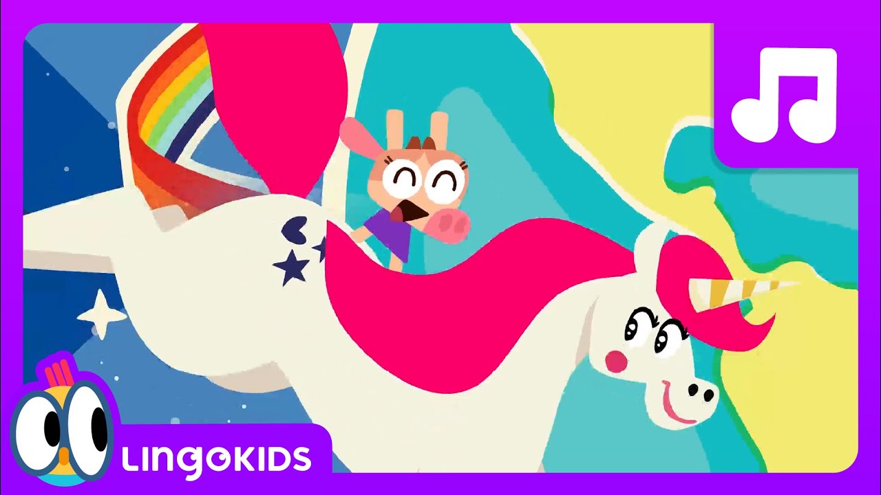 My UNICORN SONG 🦄🌈 Color song for Kids | Lingokids - YouTube