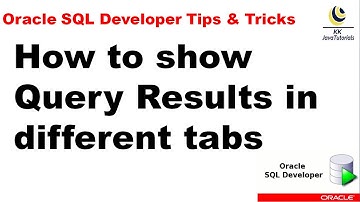 How to show Query Results in different tabs ? || Oracle SQL Developer Tutorial