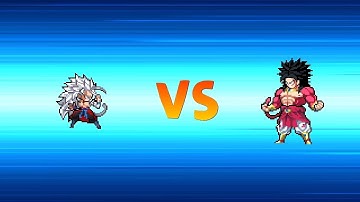 Ssj5 goku vs ssj4 broly (power warriors) gameplay.