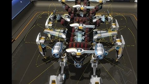 Robocraft - T 10 Flyer/Walker SMG - Schnake (Crane Fly)