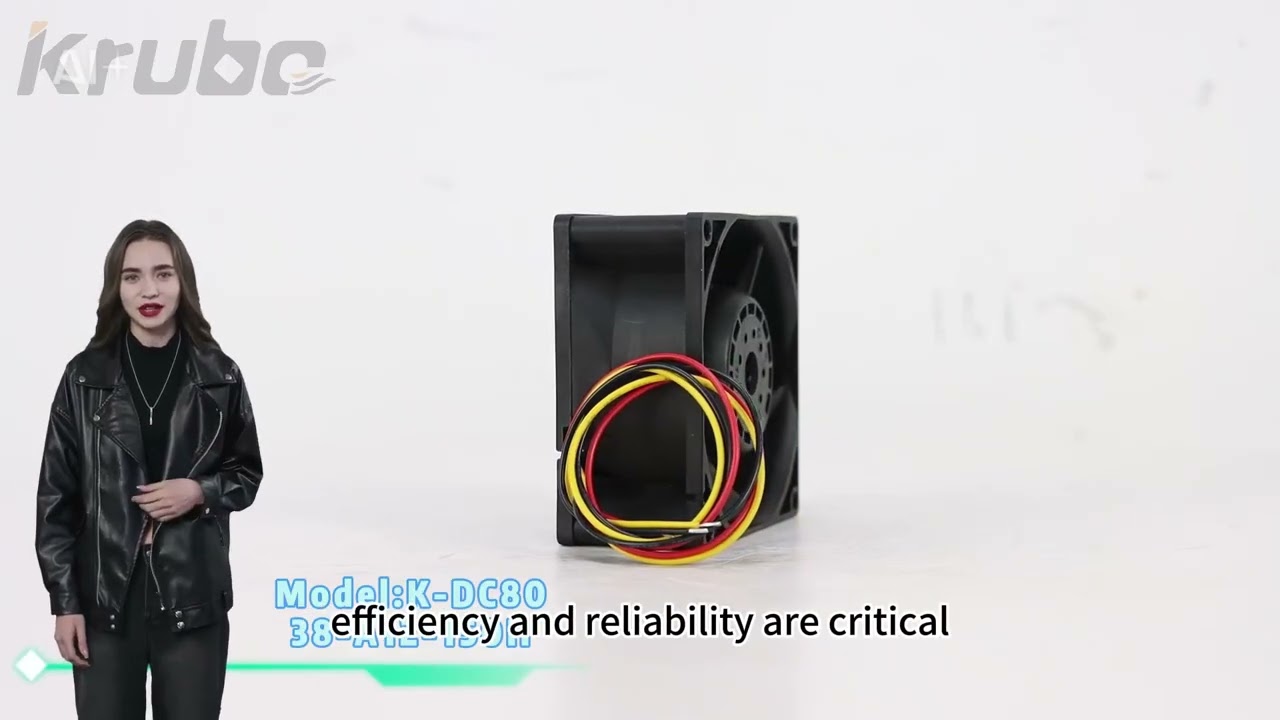 The DC Compact Axial Flow Fan K-DC8038-A12-150H.