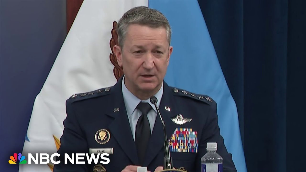 Gen. Caine breaks down the timeline of Operation Epic Fury