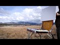 Plein Air to Studio: Spring Clouds and Mountains