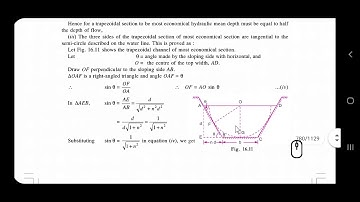 KTU - CET 203 - Fluid mechanics - Module 4 - Most economical trapezoidal channel section - part 2
