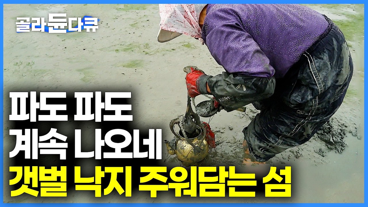 저녁 메뉴는 갯벌에서 쇼핑. 양은이 주전자 하나들고 낙지 주워담는 섬마을 할머니들ㅣ한국기행ㅣ#골라듄다큐