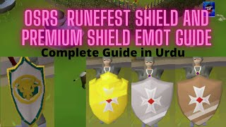 Osrs Runefest Shield and Premium Shield Emote Guide in Urdu &Hindi.#Osrs #Runefestshield #shieldemot