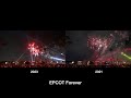 EPCOT Forever 2023 vs 2021