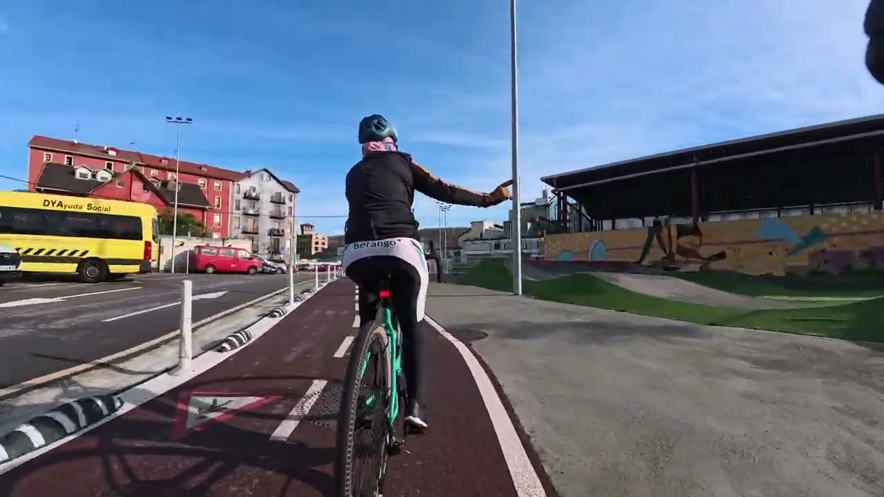 De Bilbao a La playa de la Arena (Muskiz) y vuelta en otoño 4k