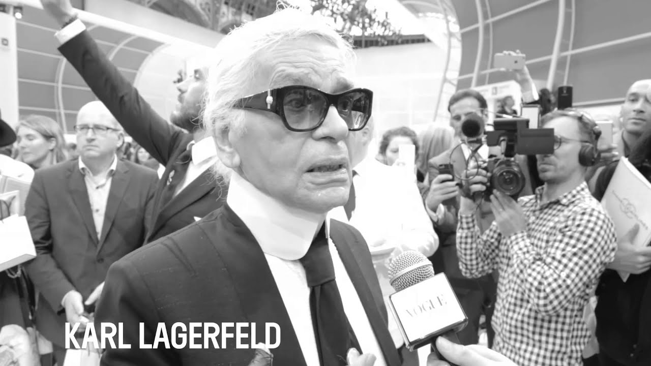 Karl Lagerfeld: A backstage interview at Chanel | Vogue Paris - YouTube