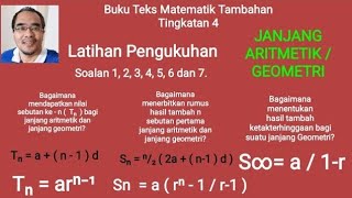 Latihan pengukuhan bab 5 Janjang buku teks Matematik Tambahan Tingkatan 4