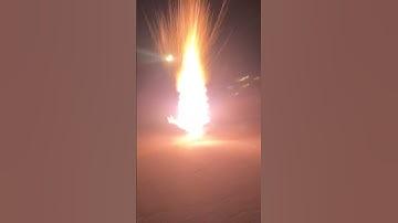 4in CRACKLING WATERFALL COCO#pyro#pyrotechnic#fireworks#coco#canistershells#MoreKaBoom#HI