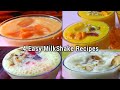 4 Simple Milkshake Recipes | Ramadan Special Summer Refreshing Drinks | SimpleRecipeBy ZaiQaa