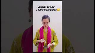ChatGPT ka galat istemal🤫@AparajitaTalwar #comedy #ytshorts #shortsfeed #shorts #english 🧿