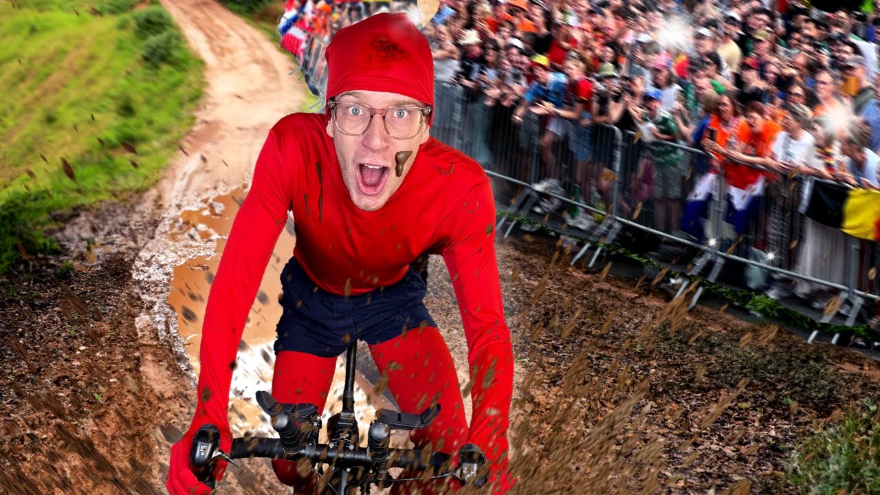 GEVAARLIJKE FIETSWEDSTRIJD OP LIVE TV! (Turbo Cross)