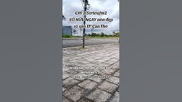 ĐẤT NỀN SỔ SẴN TP CẦN THƠ #cantho #datnen #datnengaire #datnencantho