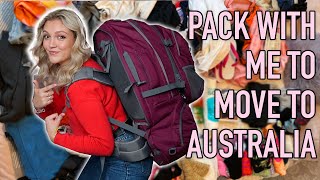 PACK WITH ME TO MOVE TO AUSTRALIA! ✈️