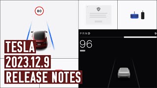 2023.12.9 Tesla Release Notes (New Features)
