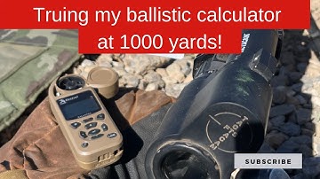 Truing my ballistic calculator at 1000 yards
