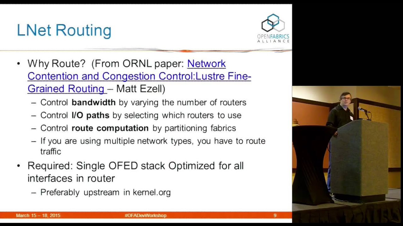 Lustre Use of OFED and the Future