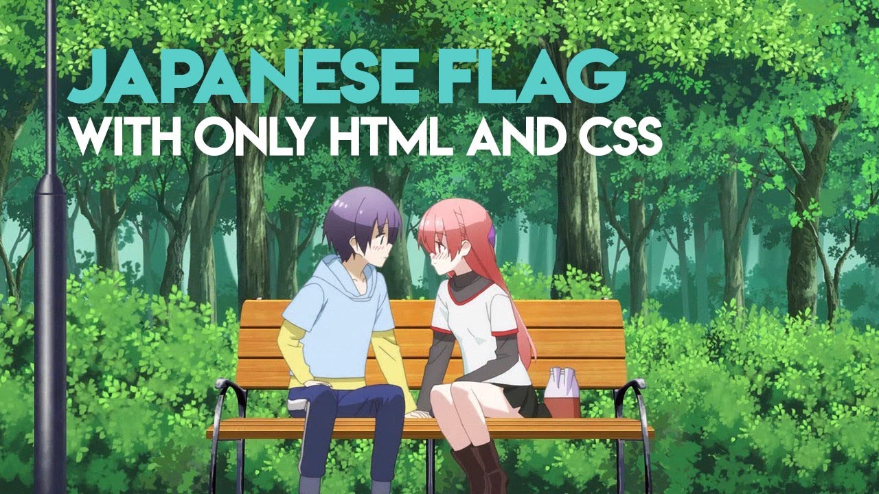 A Simple Japanese Flag with only HTML and CSS - YouTube