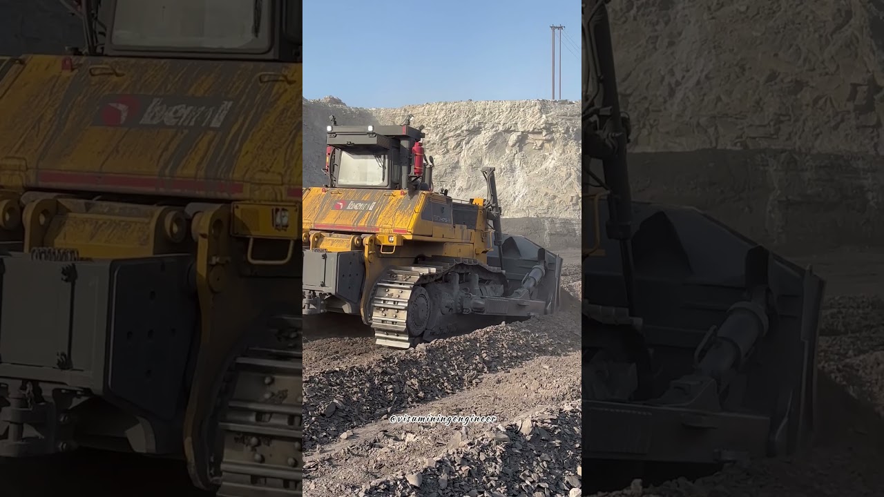 Dozer machine: BEML heaviest Dozer at work. 