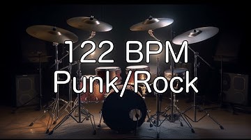 Punk/Rock Groove: 122 BPM Drum Beat for Musicians