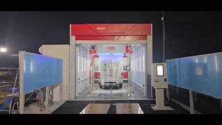 The 4th touchless car wash machine for our Japanese customer is currently undergoing testing