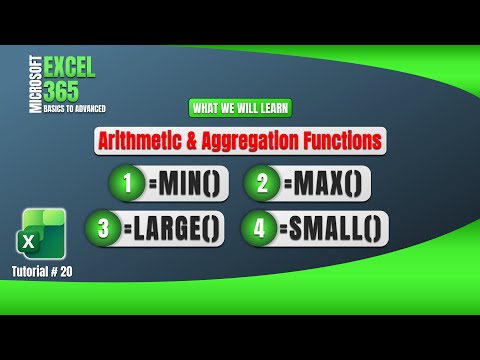 20.Microsoft Excel - MAX, MIN, SMALL, LARGE Functions with Examples.